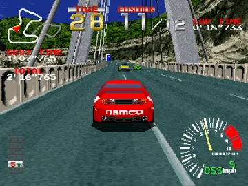 Ridge Racer (US) screen shot game playing